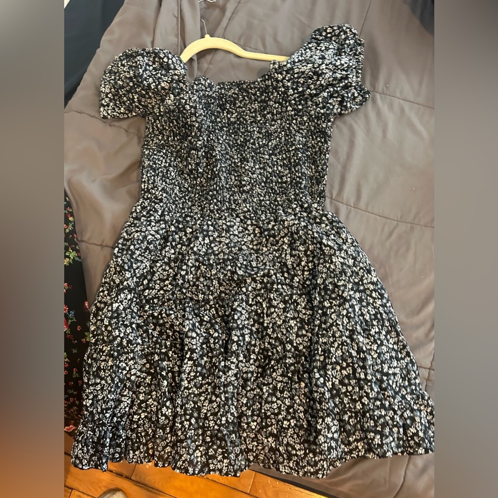 Dizzy pizza- Black &‎ off white dress
